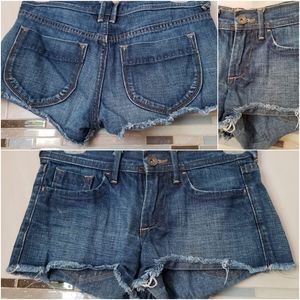 💙Blue jeans cut off mini shorts